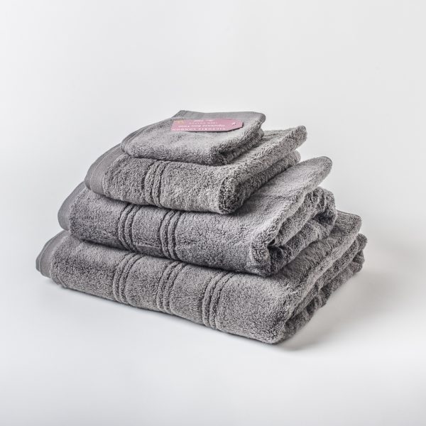 Victoria London Opulence Zero Twist Premium Towels Charcoal