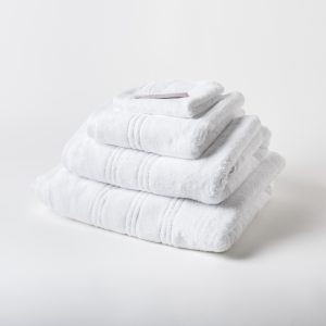 Victoria London Opulence Zero Twist Premium Towels White