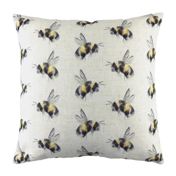 Bee You Repeat Printed Cushion by Evans Lichfield